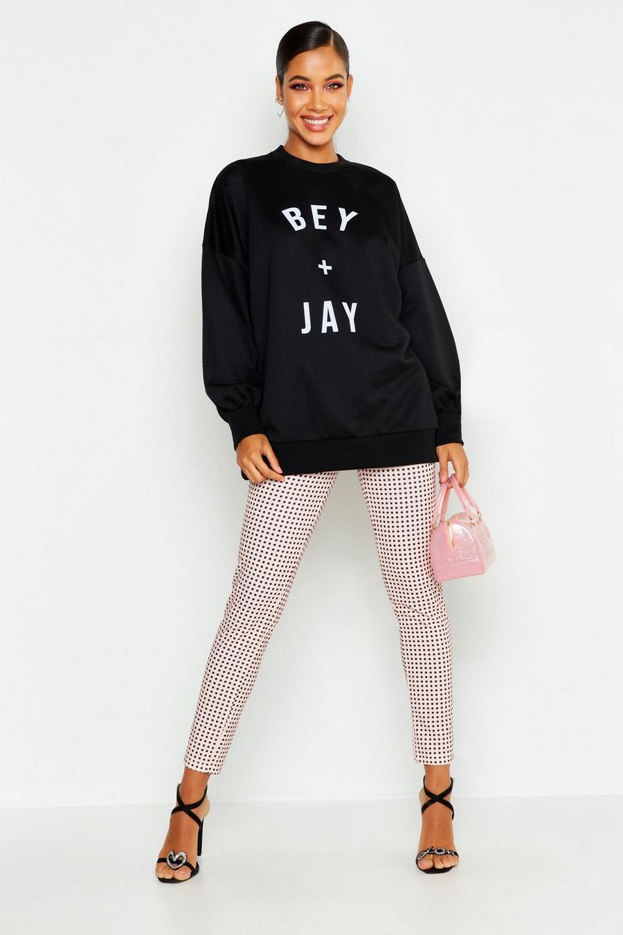 Sweat à slogan Bey And Jay image number 1