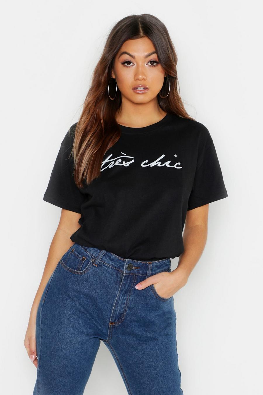 Tres Chic Slogan T-Shirt image number 1