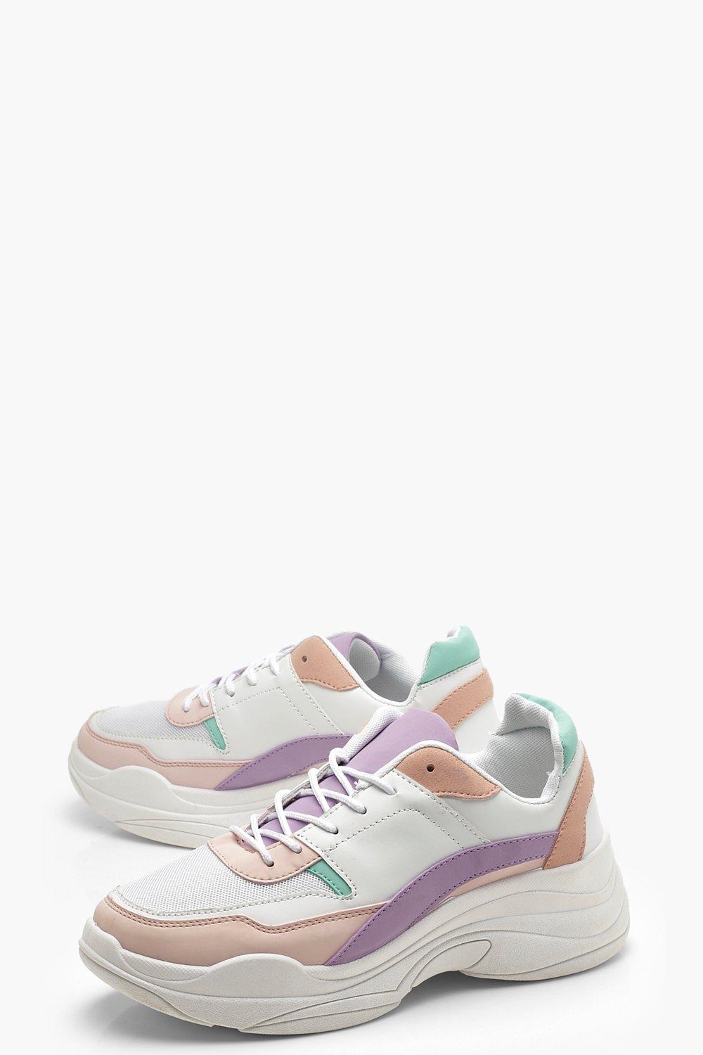 multicolor chunky sneakers