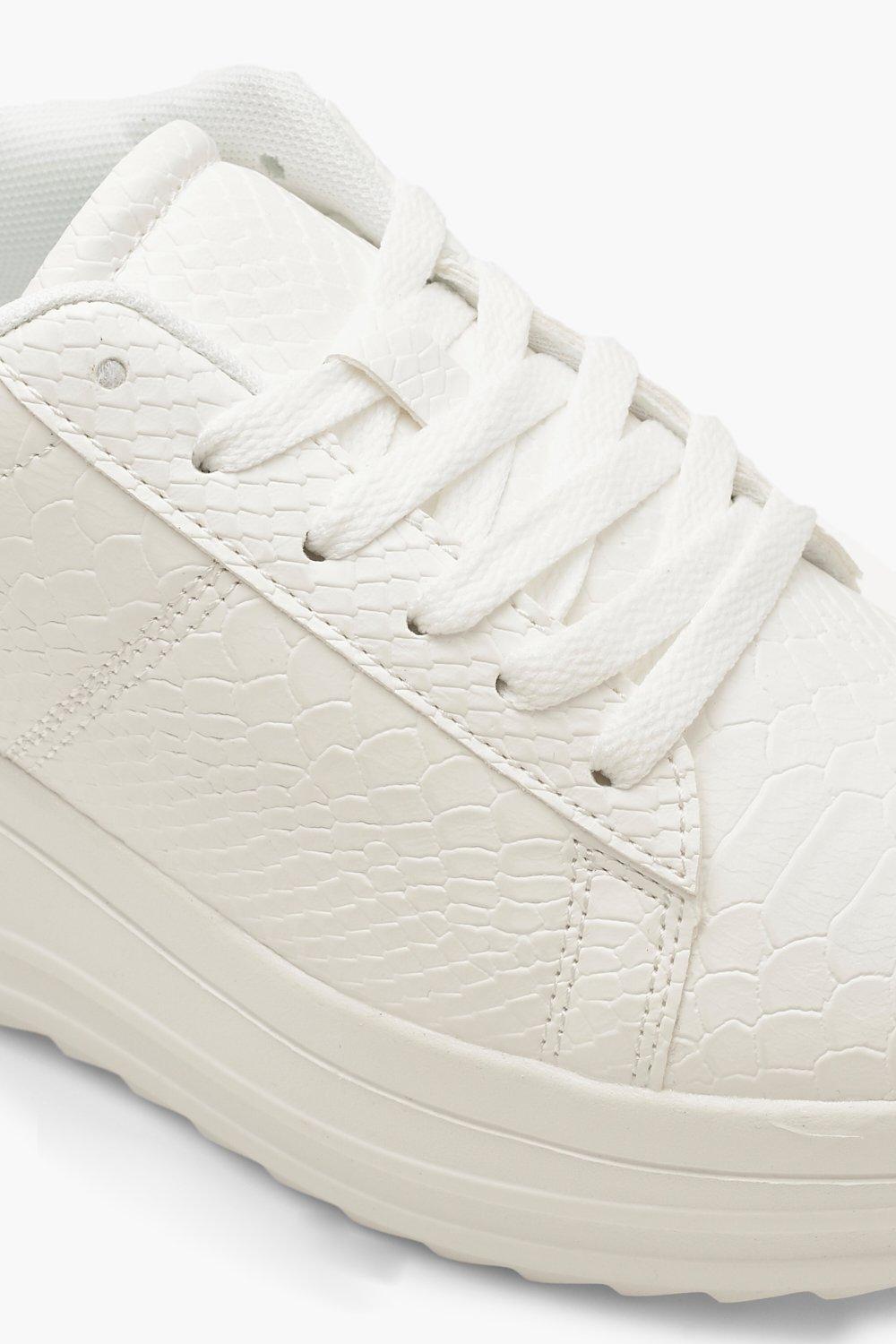 high platform sneakers white