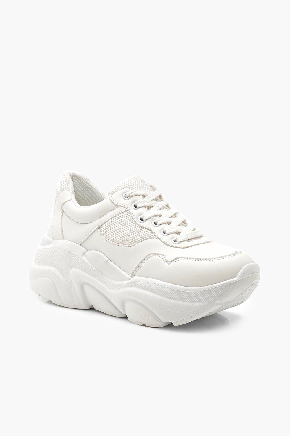 white lace up tennis shoes