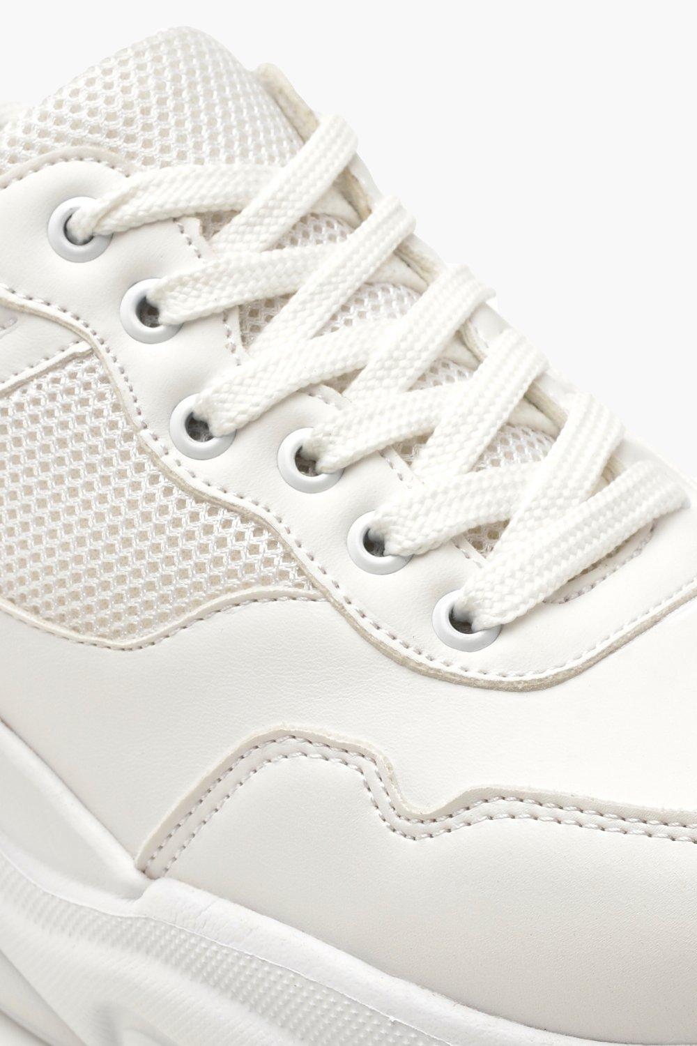 Chunky white sneakers shops target