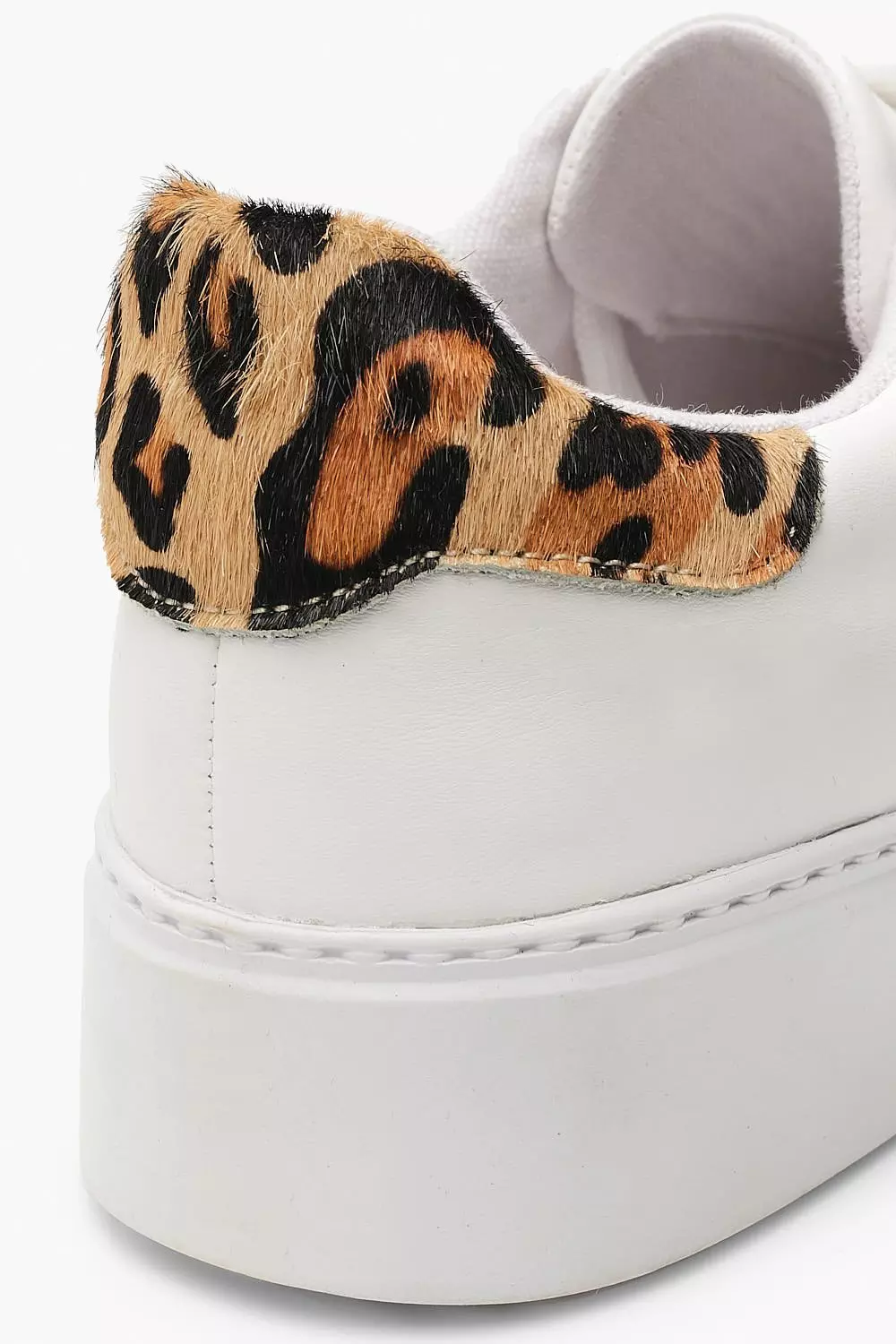 Leopard print cheap platform trainers