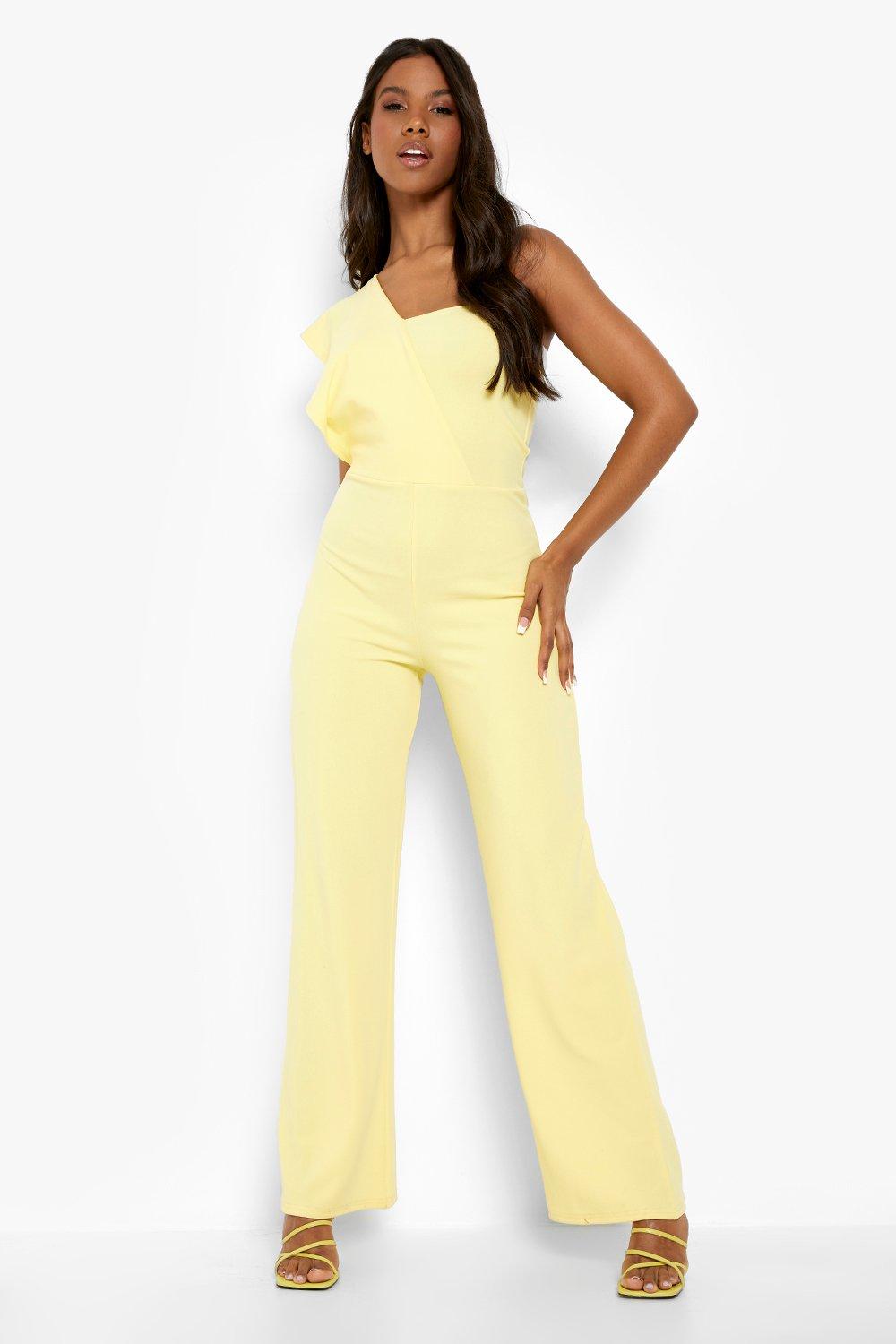 Missguided 2025 yellow jumpsuit