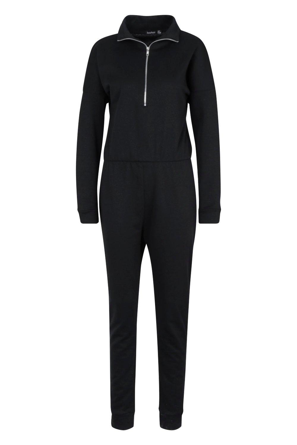 white zip up jumpsuit
