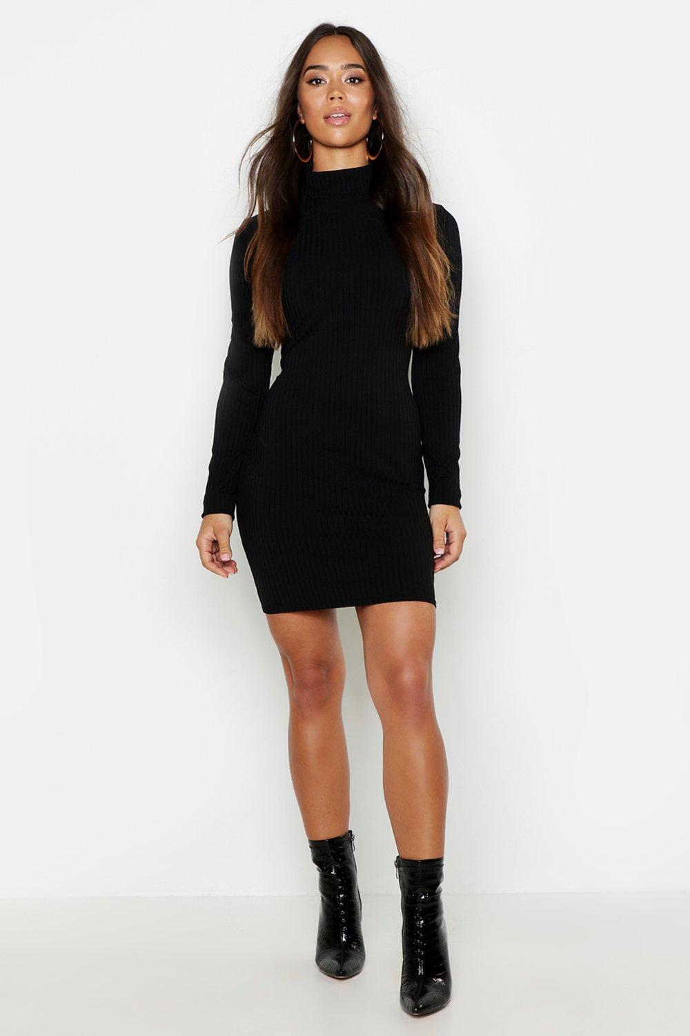 high neck and long sleeve dresses