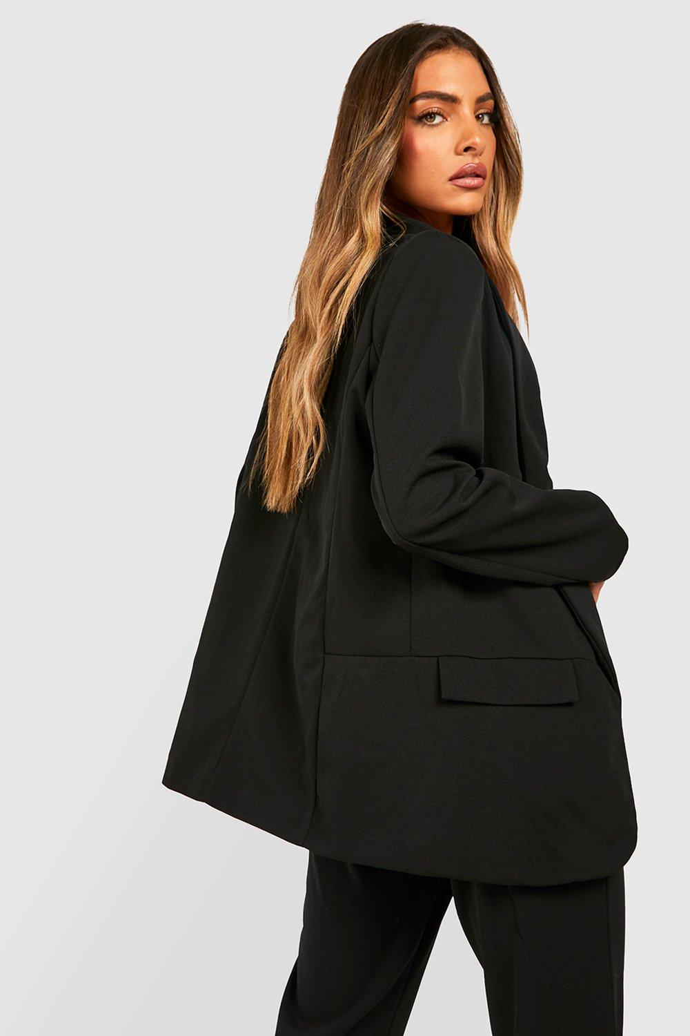 boohoo curve blazer