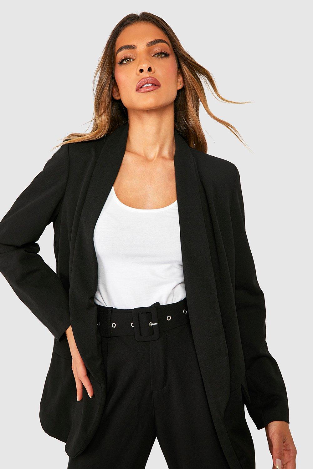 Tailored Blazer & Self Belt Trouser Suit Set