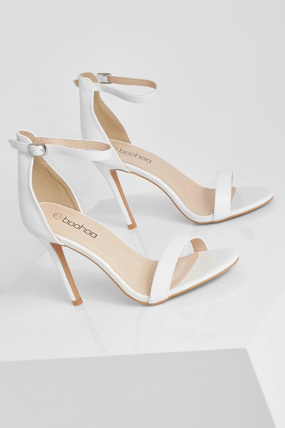 basic white heels