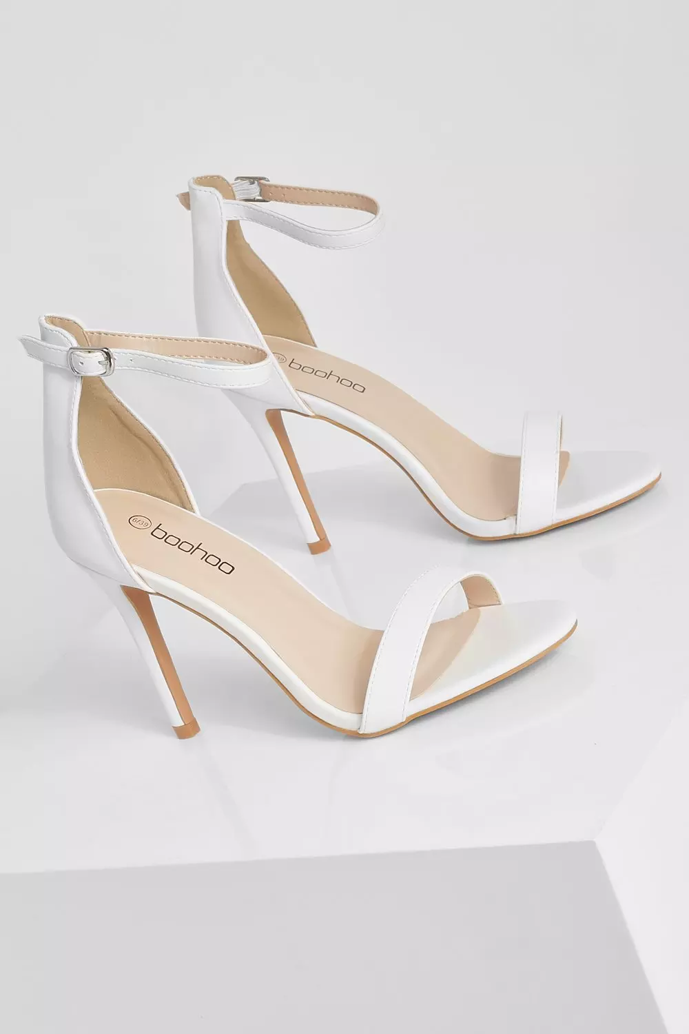 Boohoo sales white heels