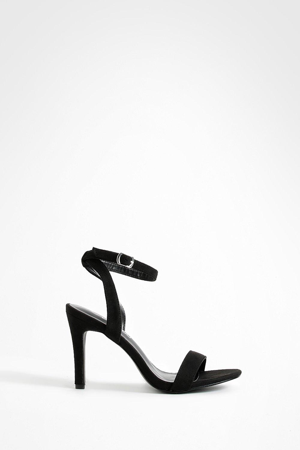 low barely there heels
