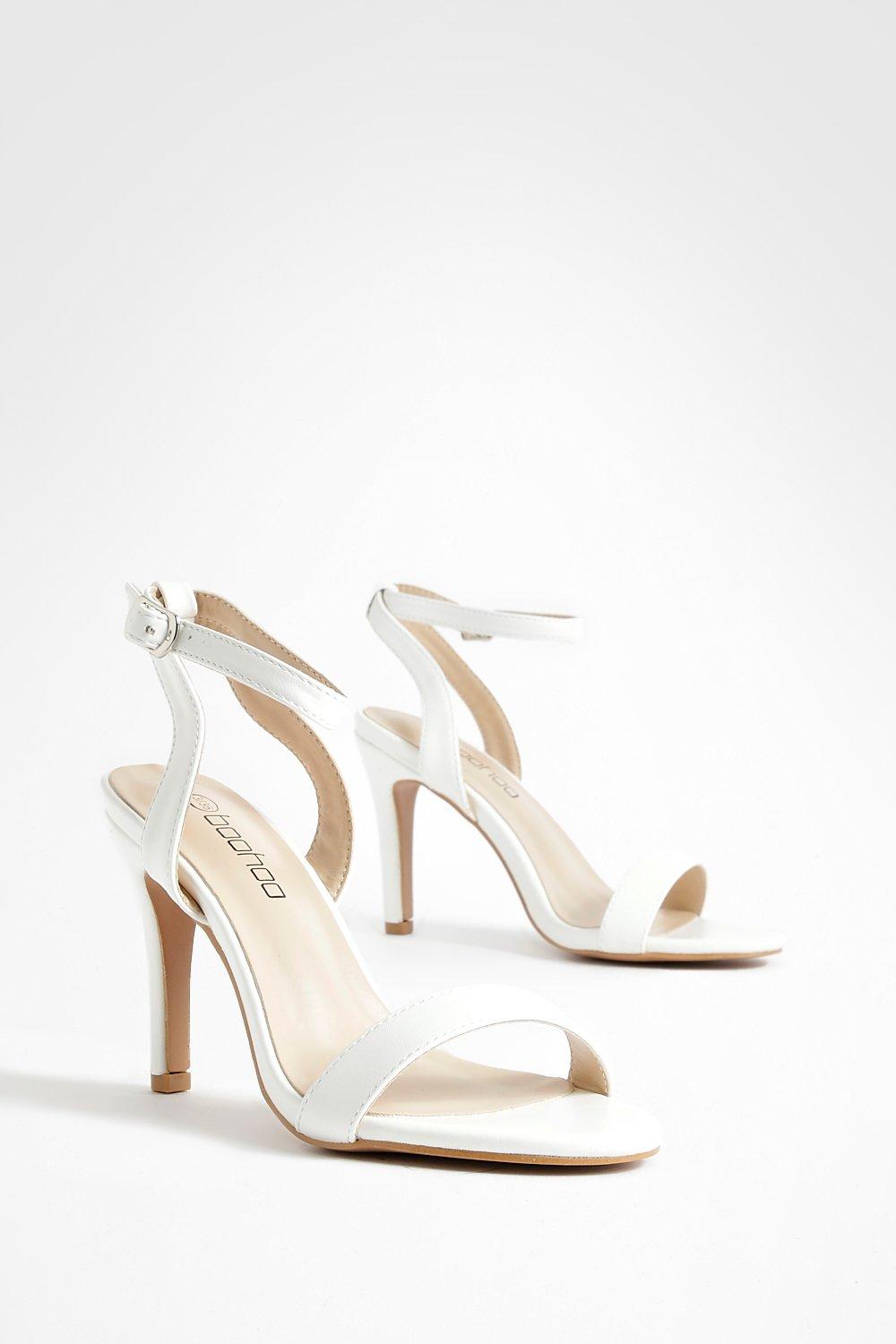 Mid heel clearance barely there sandals