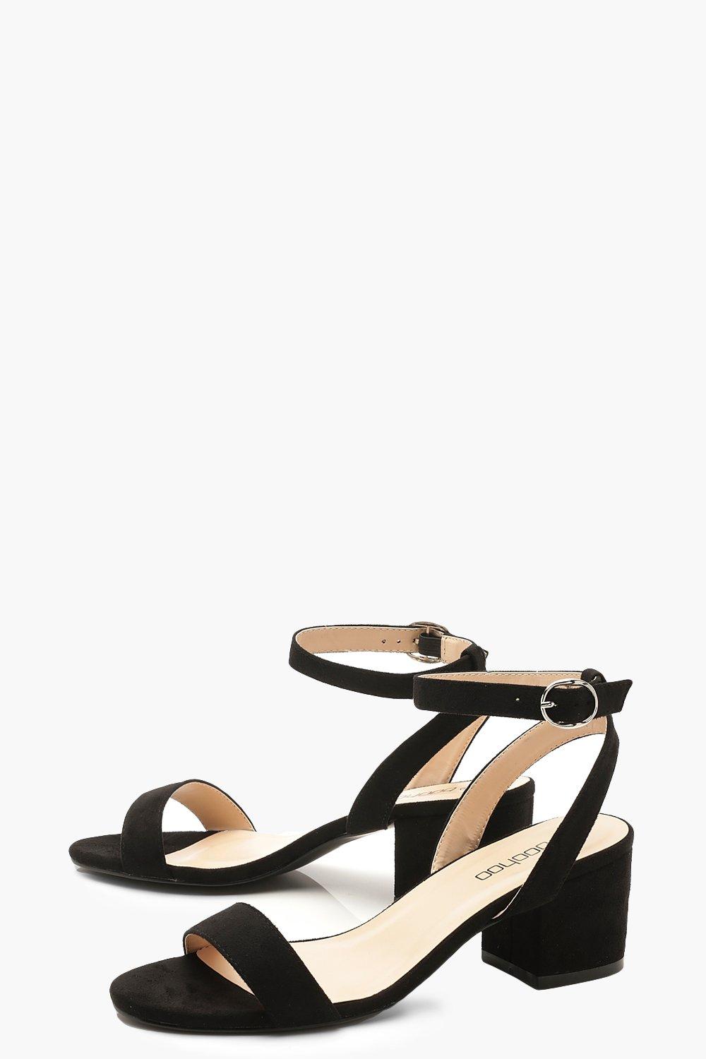 low barely there heels