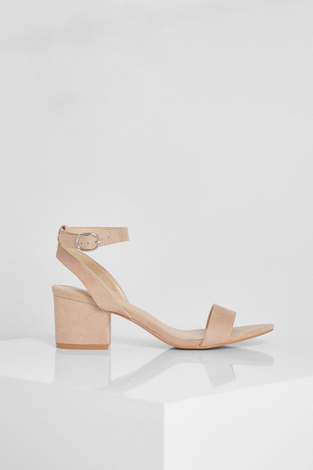 Low block heel pink on sale sandals