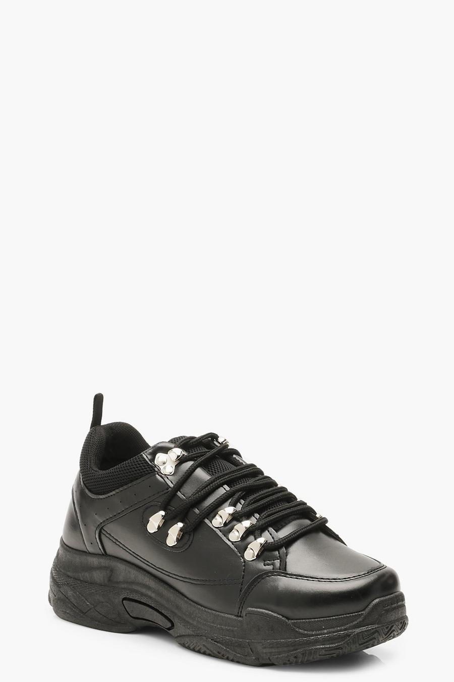 Lace Up Chunky Hiker Trainers image number 1