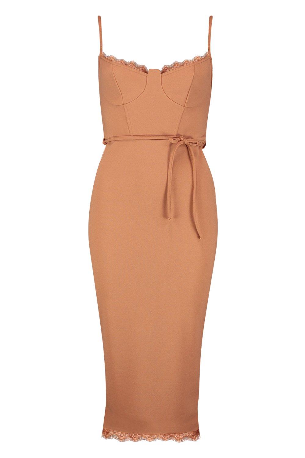 boohoo bustier dress
