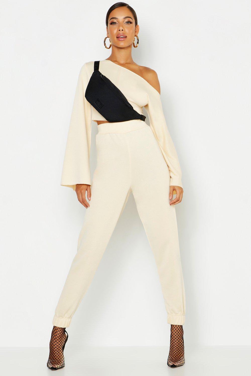 off the shoulder tracksuit