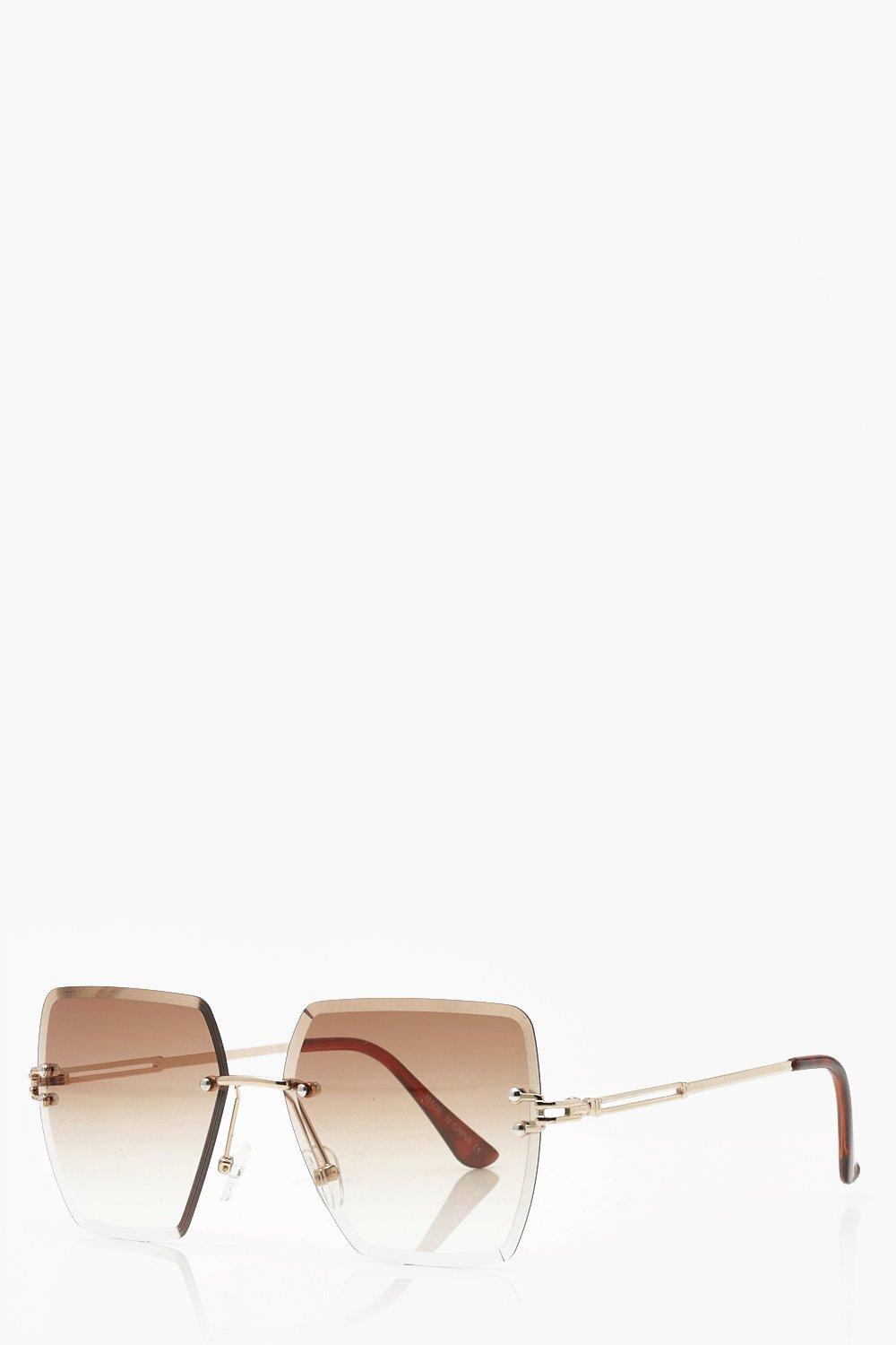 Brown cheap oversized sunglasses