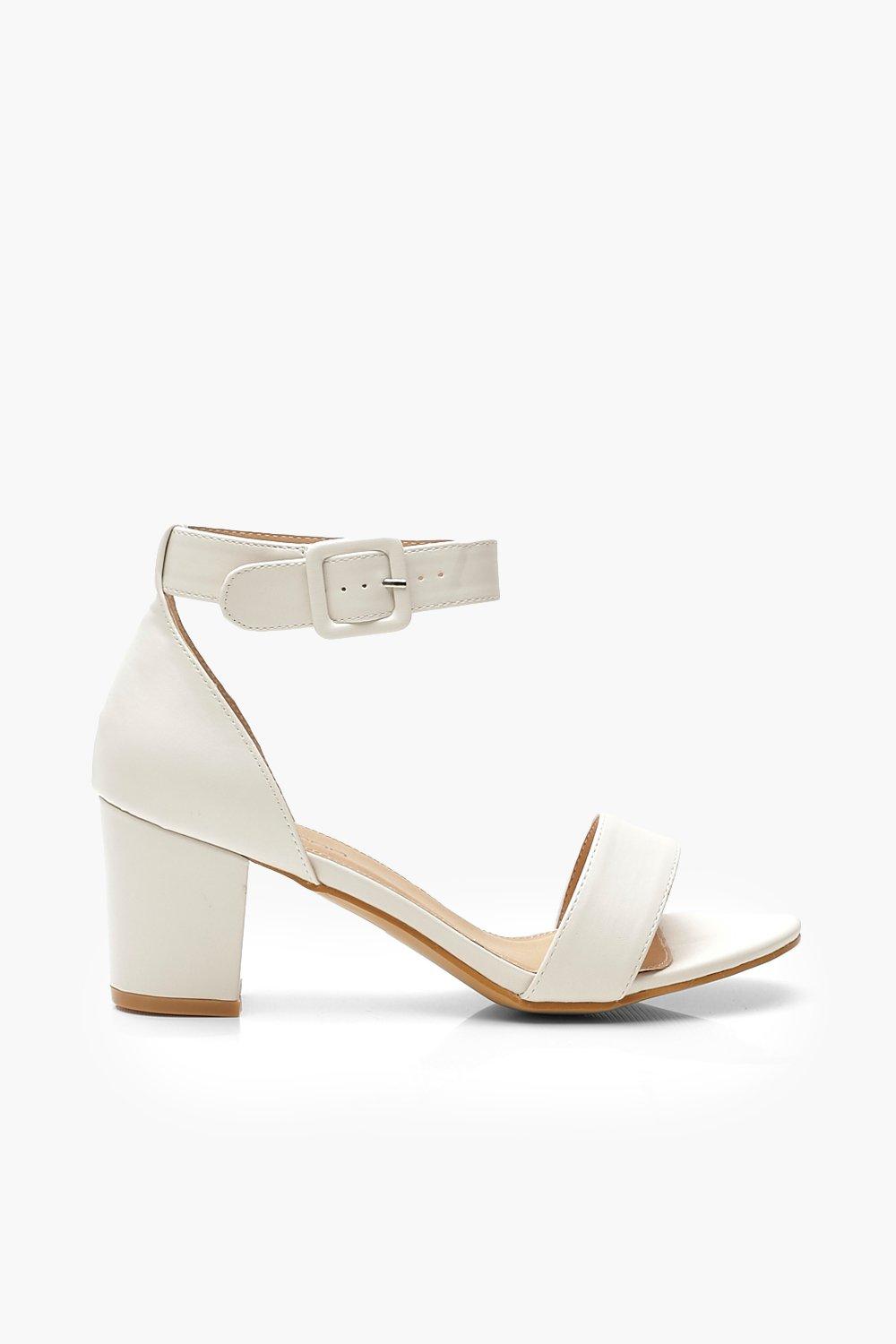 wide fit low block heels