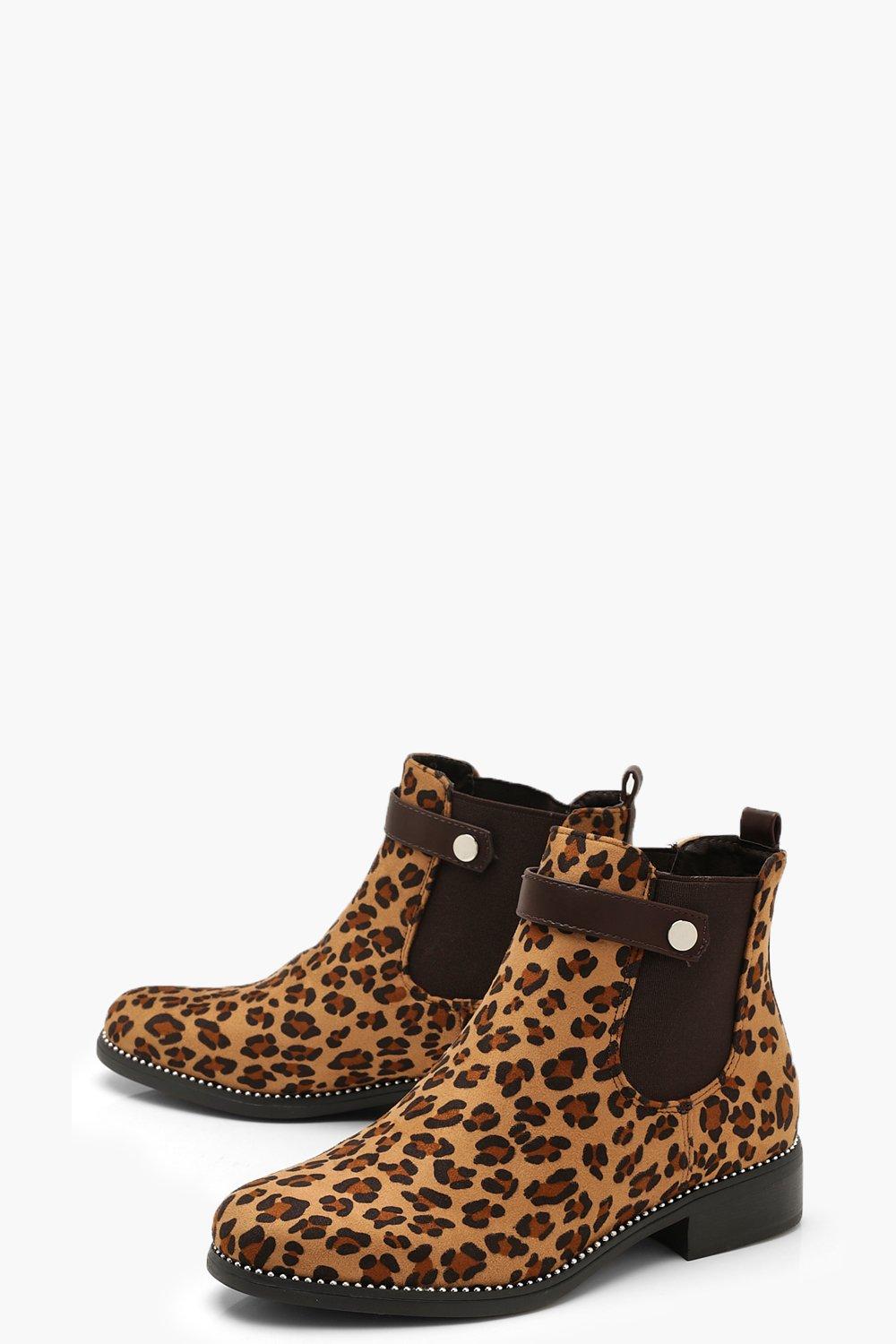 boohoo leopard boots