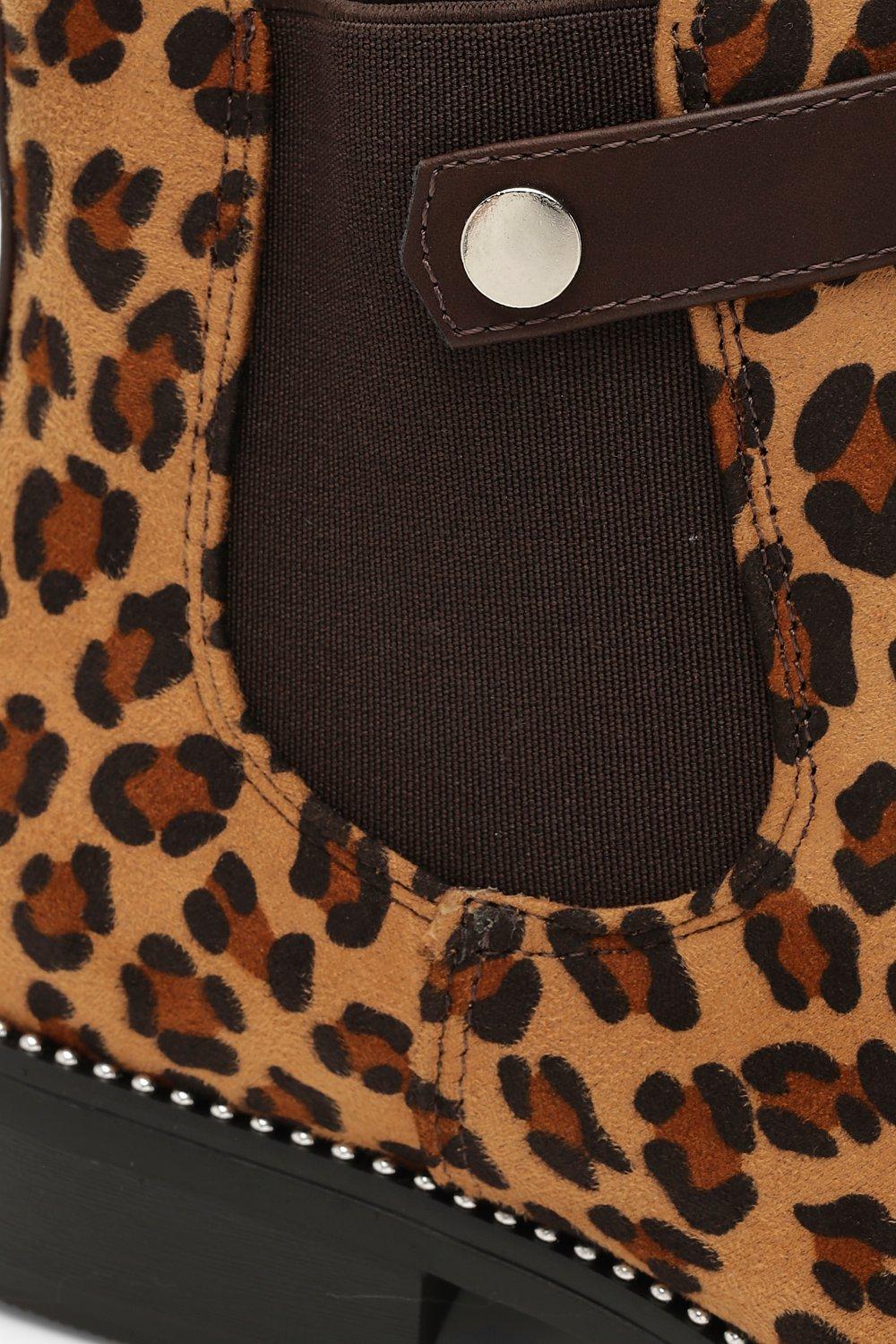 Leopard print chelsea boots best sale