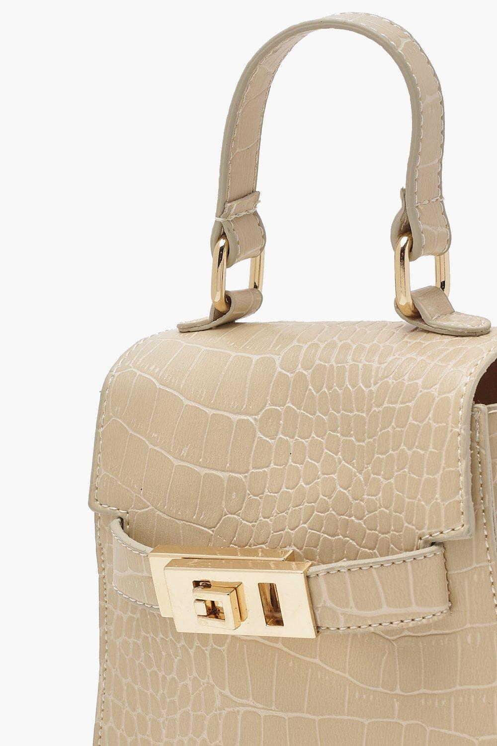 Faux croc hotsell mini bag