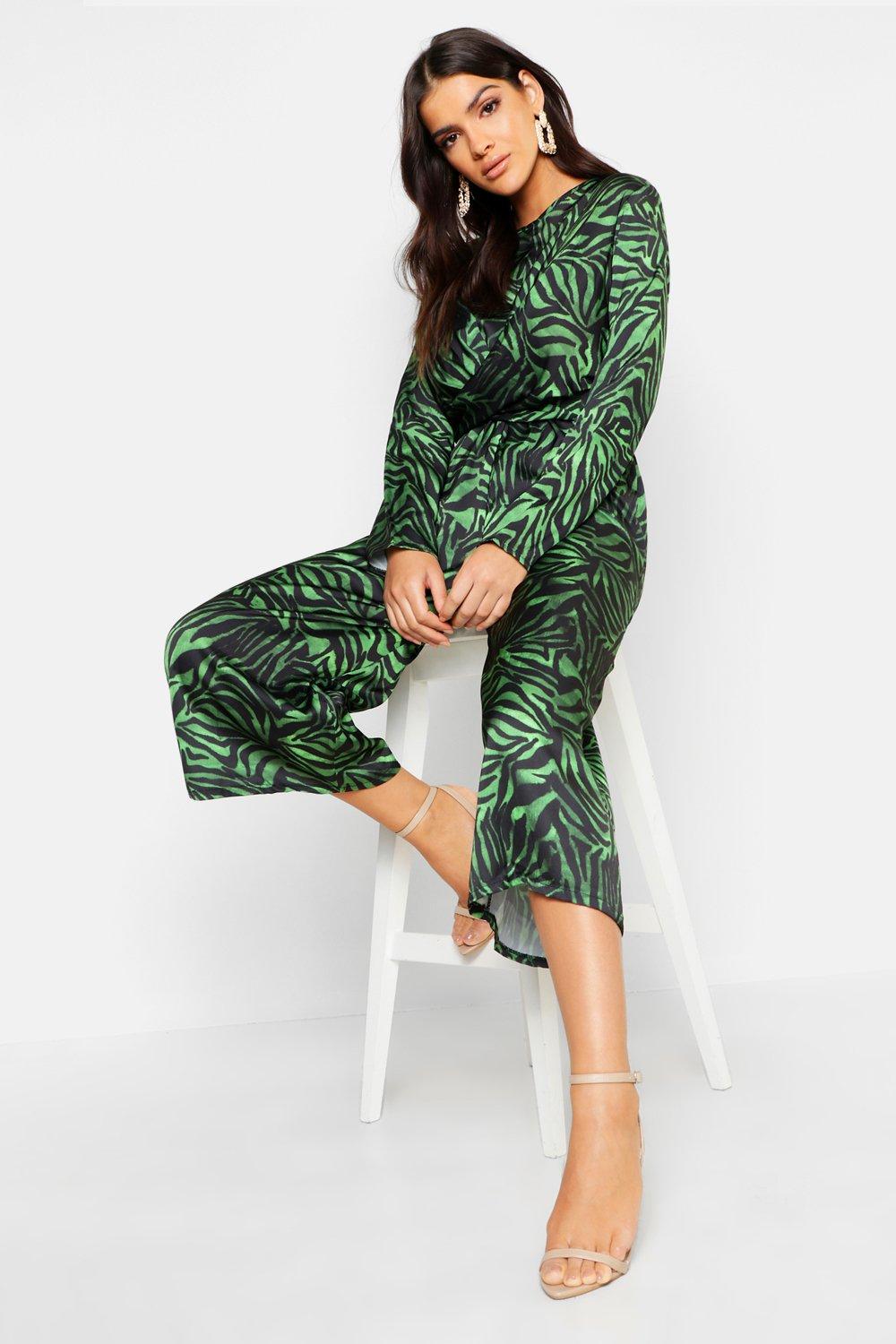 boohoo twist front jumpsuit