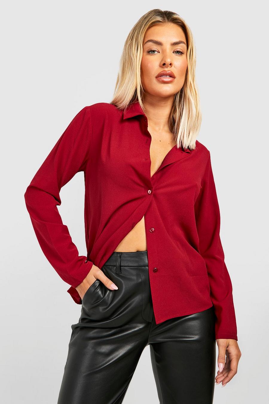 Berry Geweven Blouse image number 1