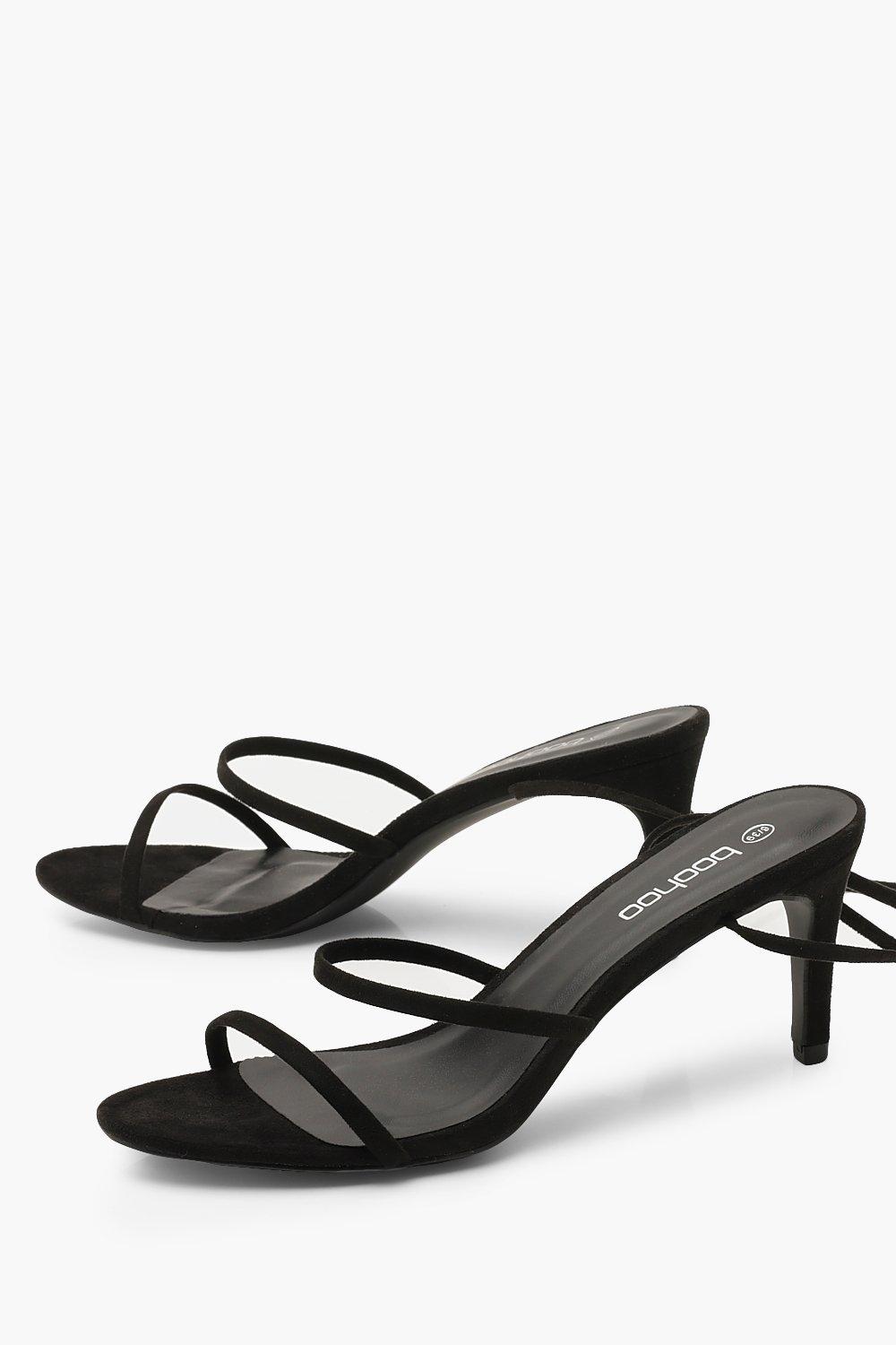boohoo low heel sandals
