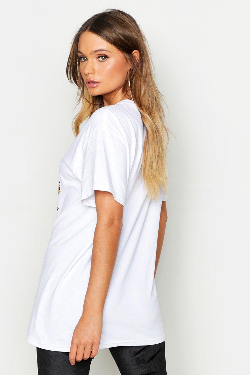 Boohoo t shirt femme hot sale