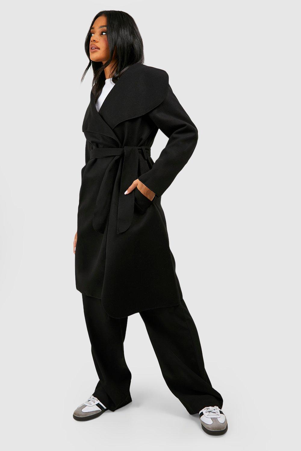 Belted Shawl Collar Coat