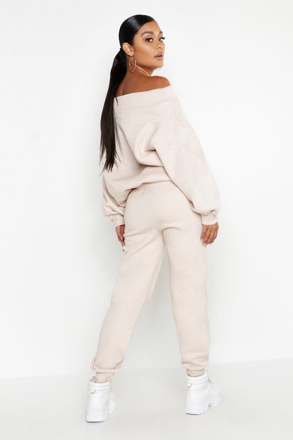 Cold shoulder hot sale tracksuit