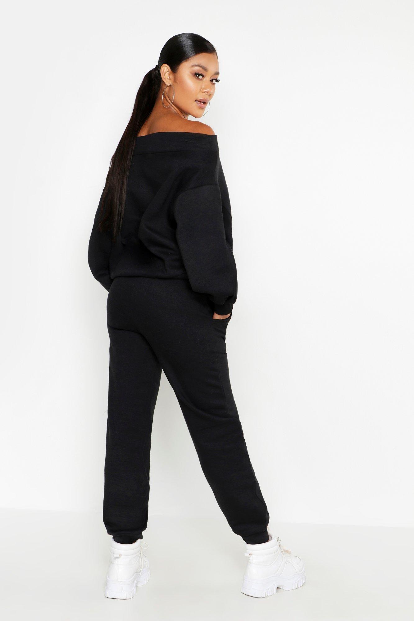 Women's off the shoulder hot sale tracksuit