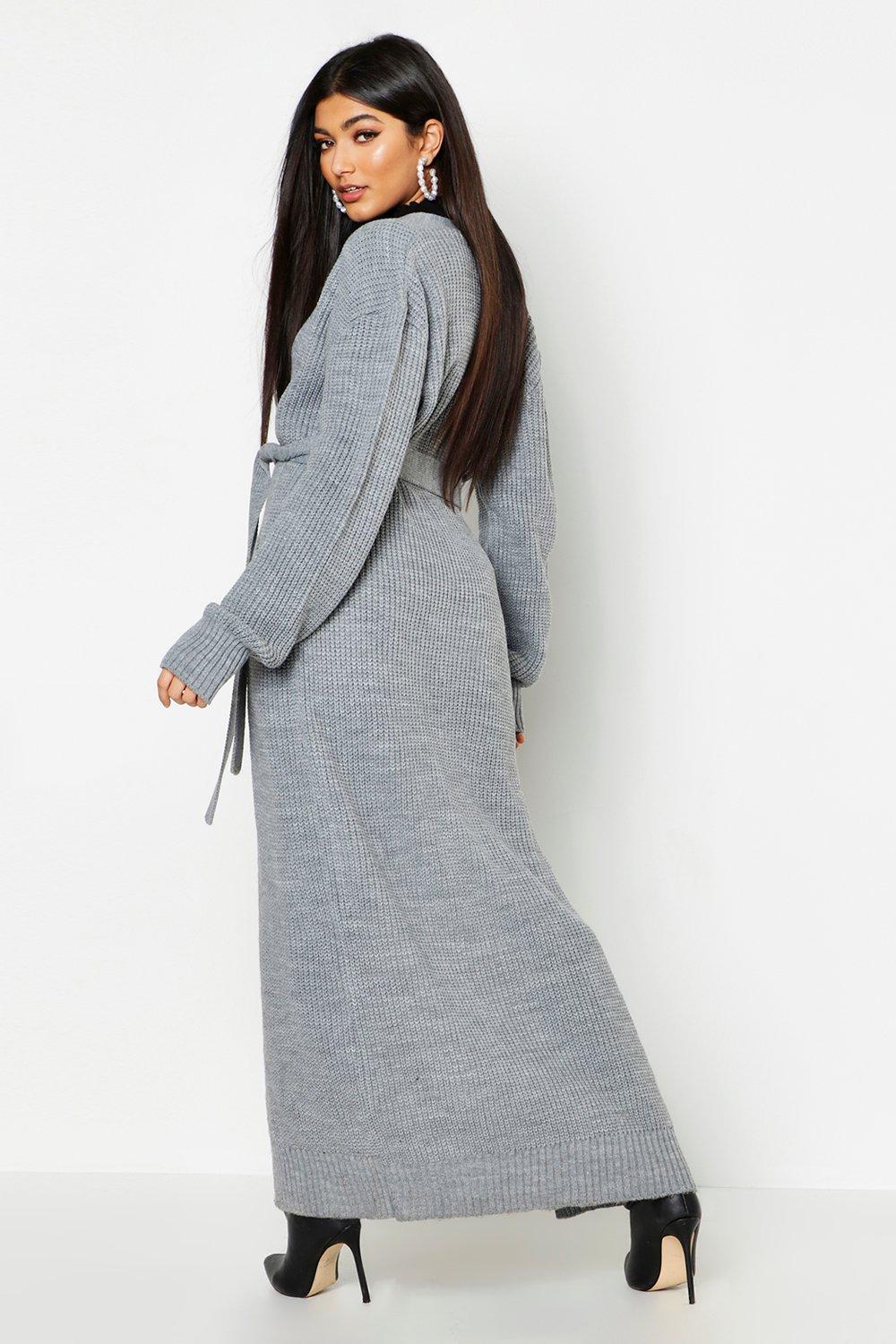 boohoo belted cardigan