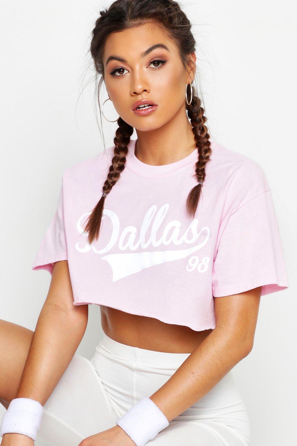 cropped gym tee