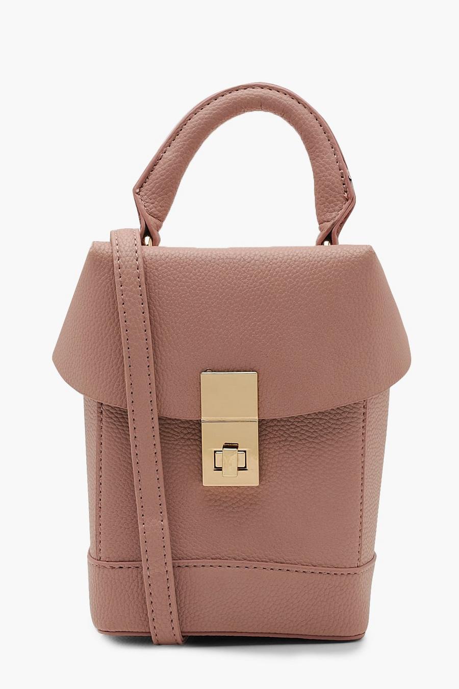 Nude Structured Box Cross Body Bag image number 1