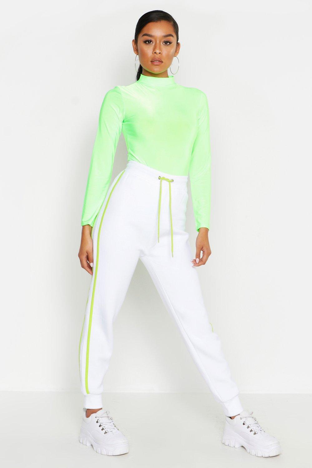 Neon store stripe trousers