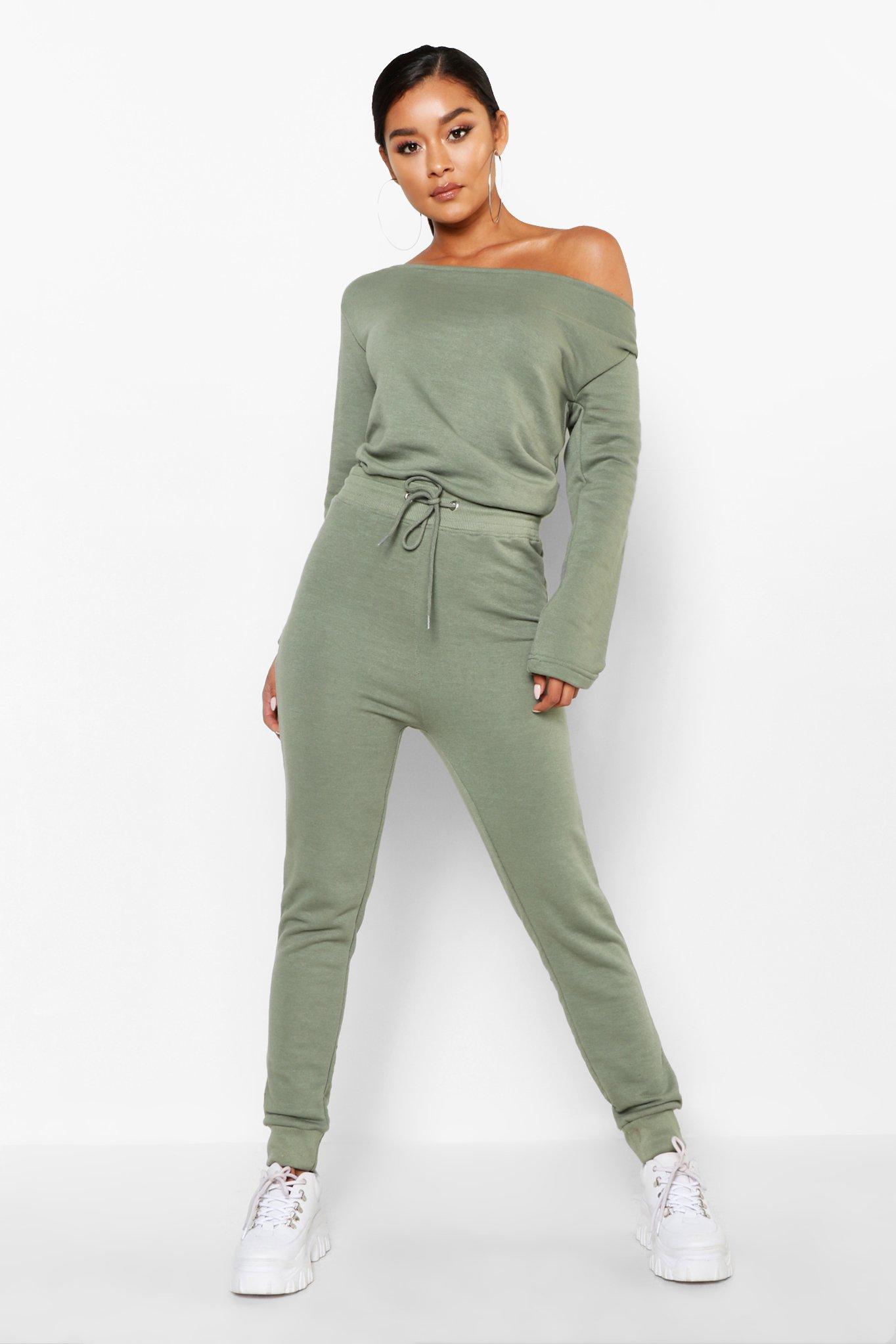 boohoo khaki jumpsuit