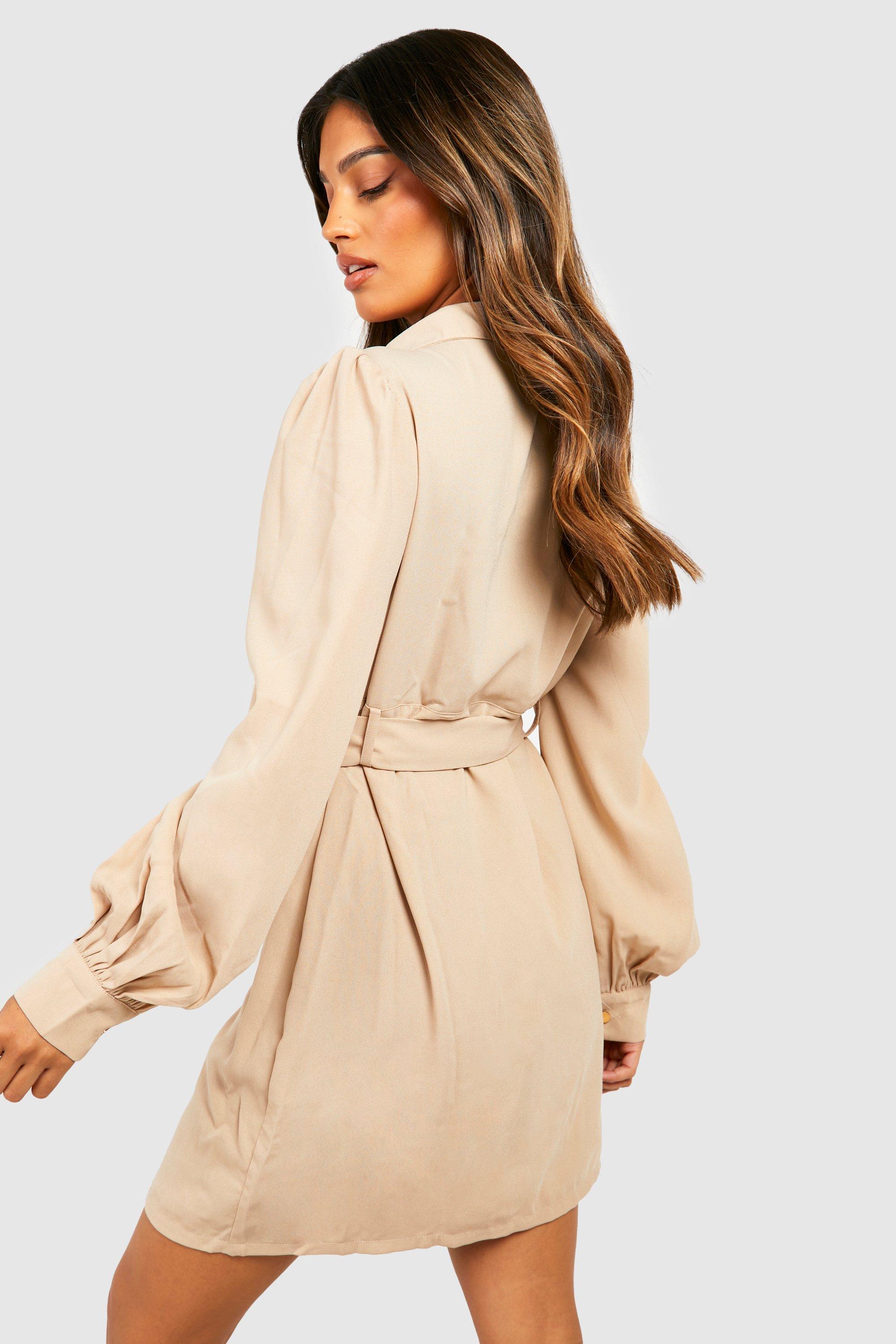 Utility Pocket Detail Shirt Dress boohoo DK