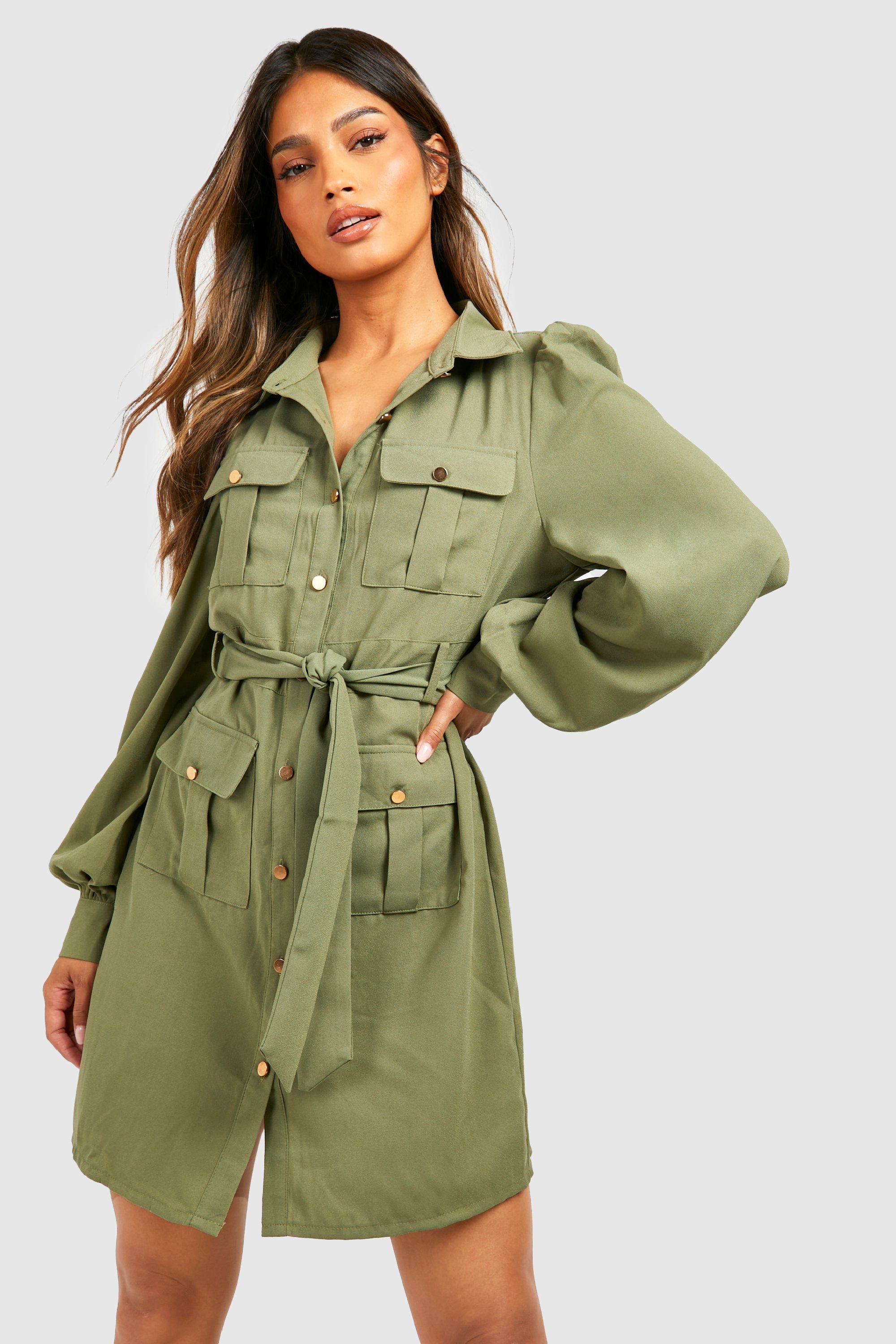 Boohoo utility outlet dress