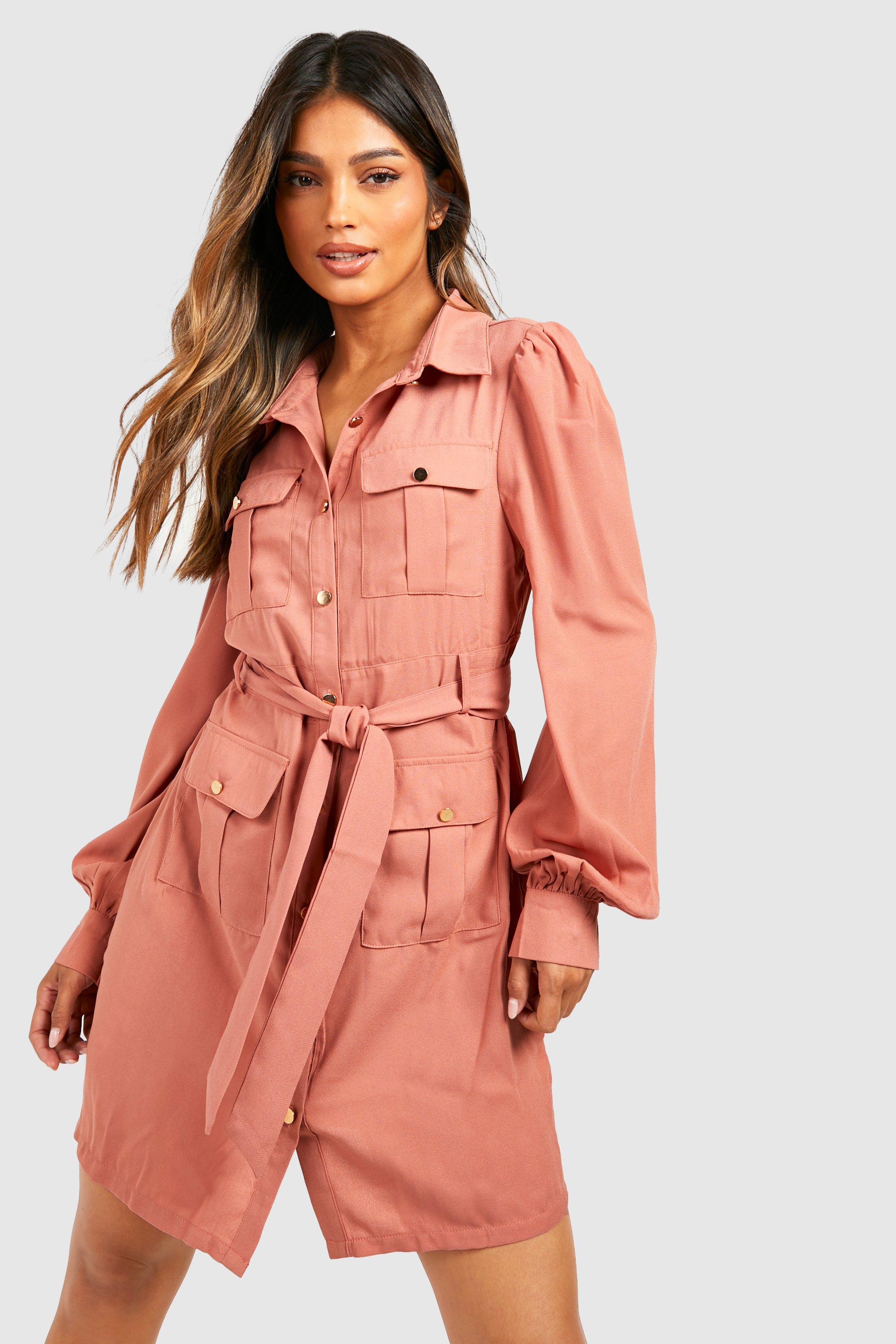 boohoo utility dress