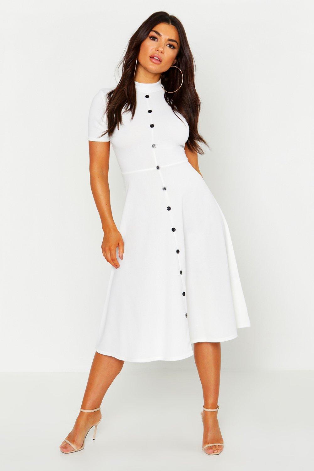 boohoo ivory dress