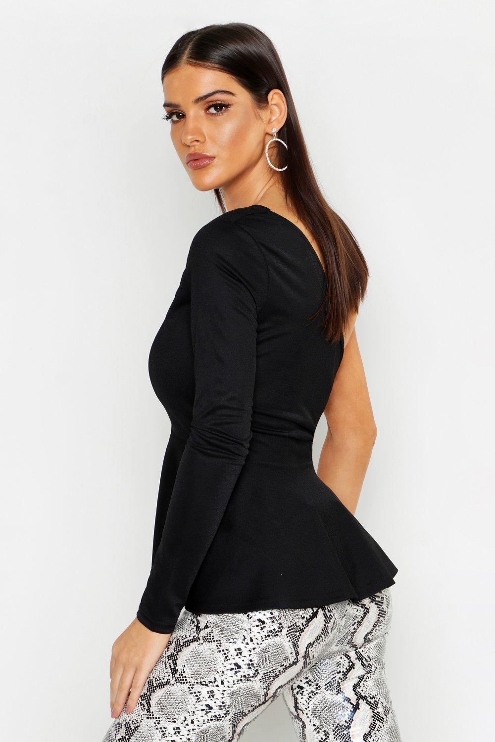 boohoo peplum top