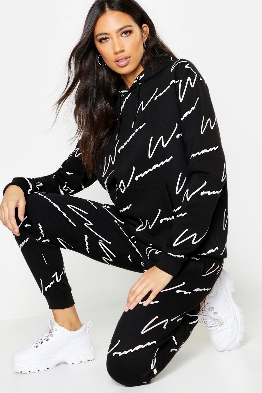 Black Woman All Over Print Tracksuit image number 1