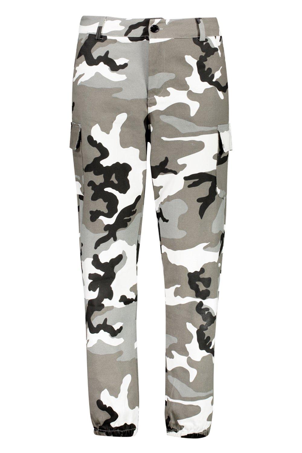 boohoo camo cargo pants