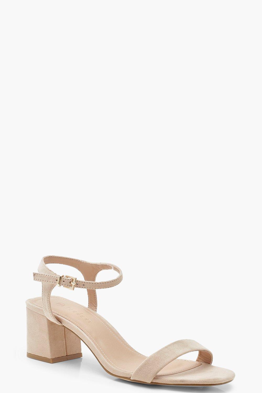 boohoo low block heel