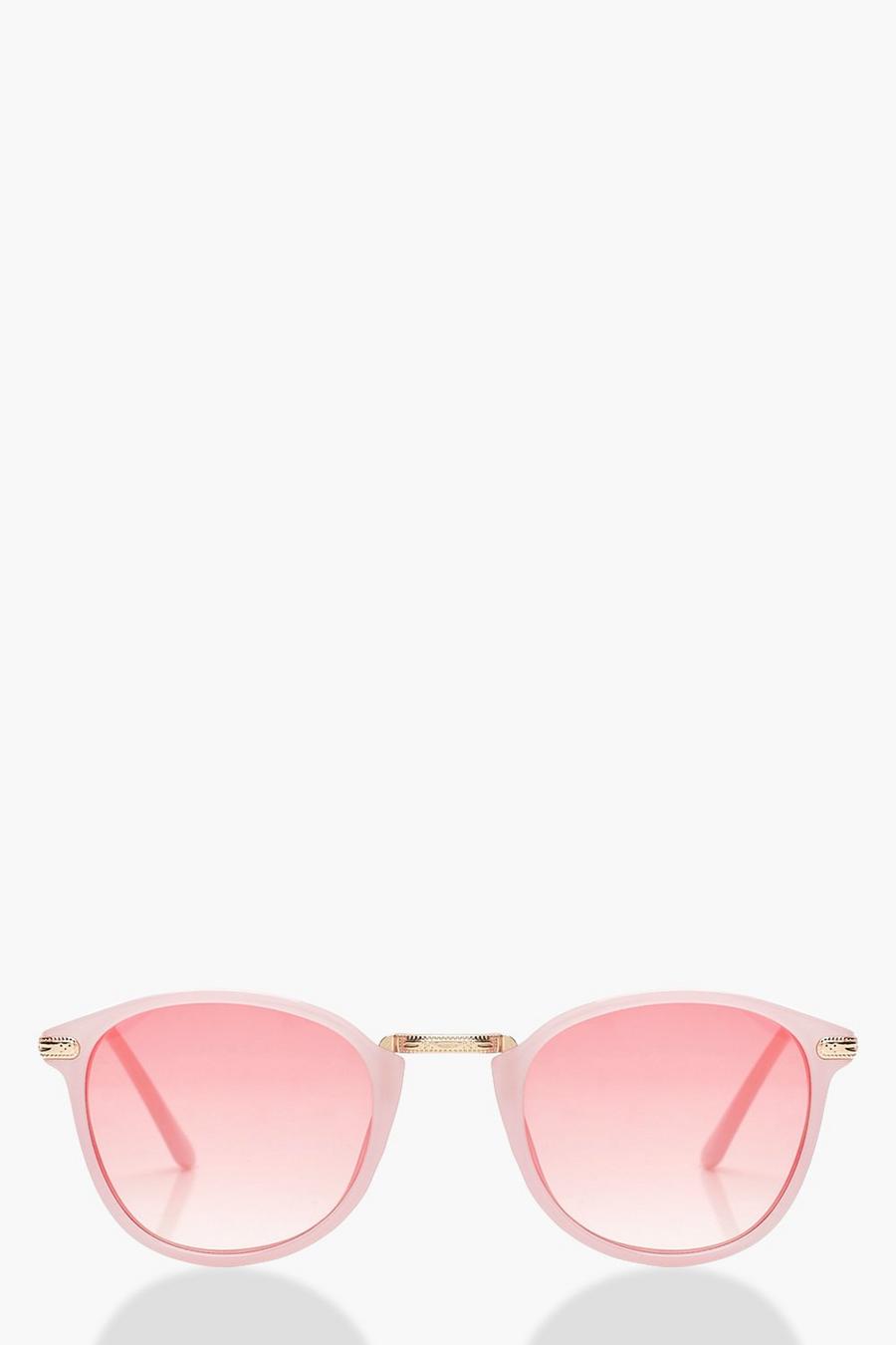 Pastel Pink Round Fashion Glasses image number 1
