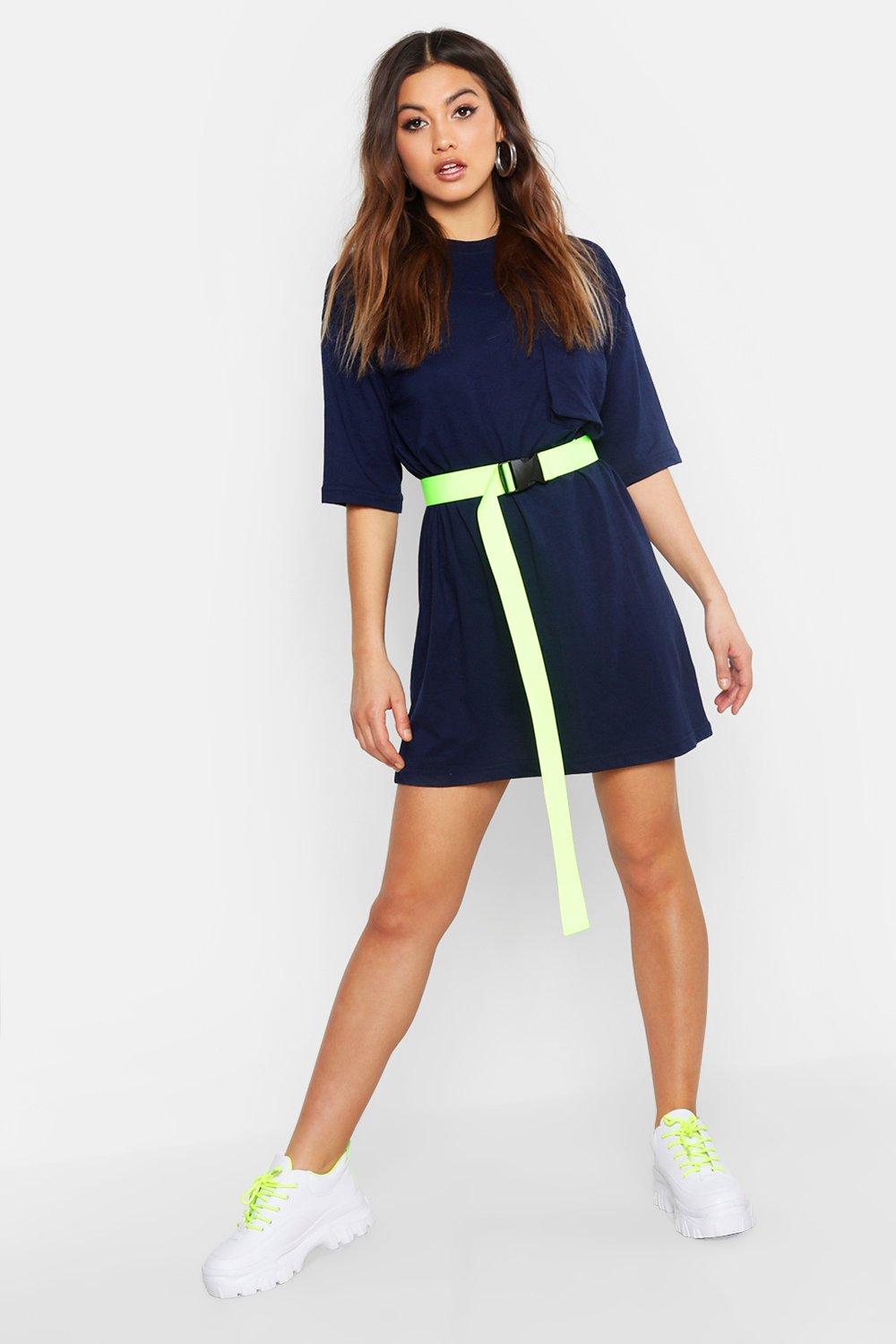 oversized t shirt dress with belt