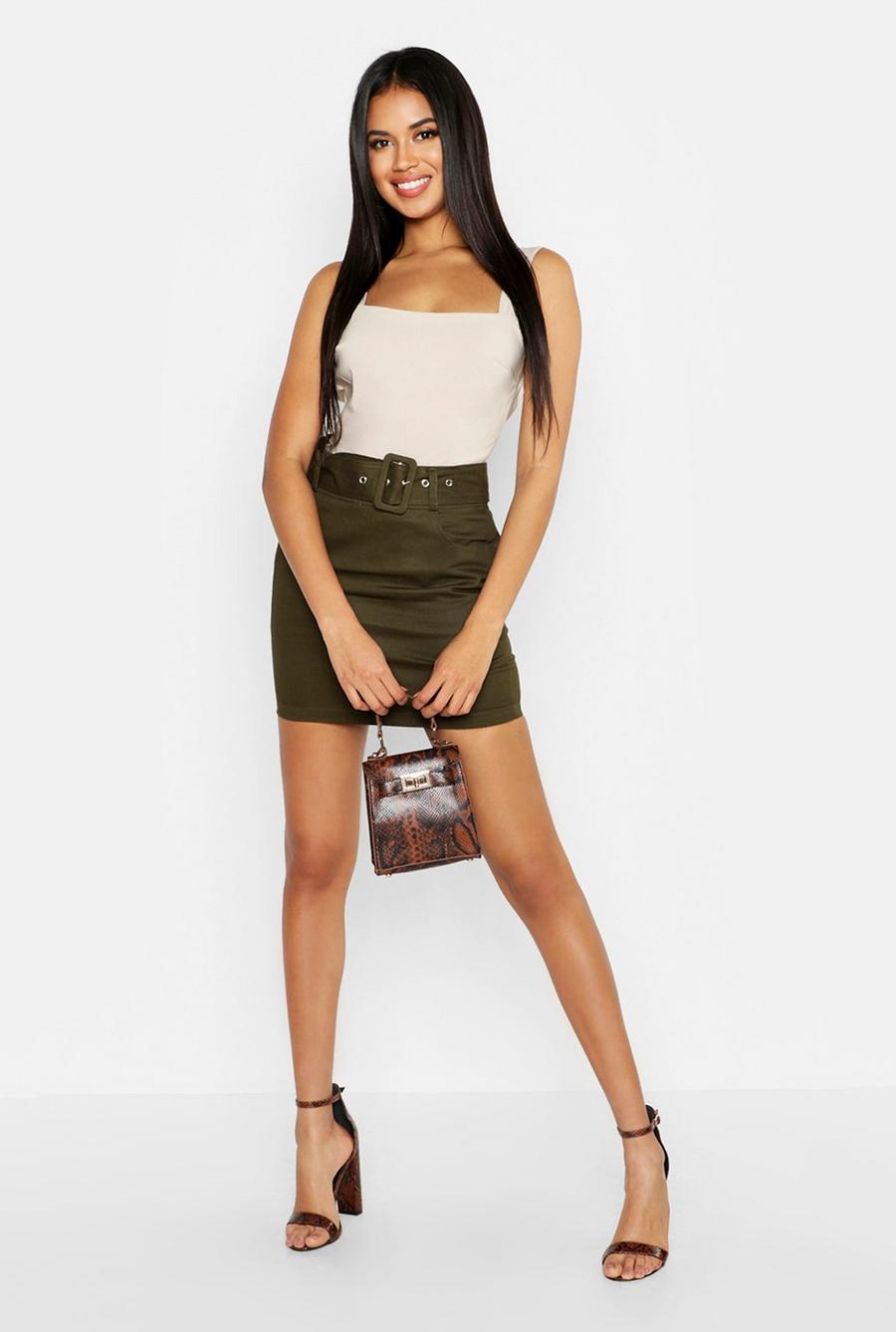 Belted Cargo Pocket Mini Skirt image number 1