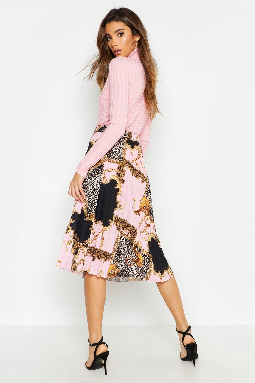 Chain 2025 print skirt